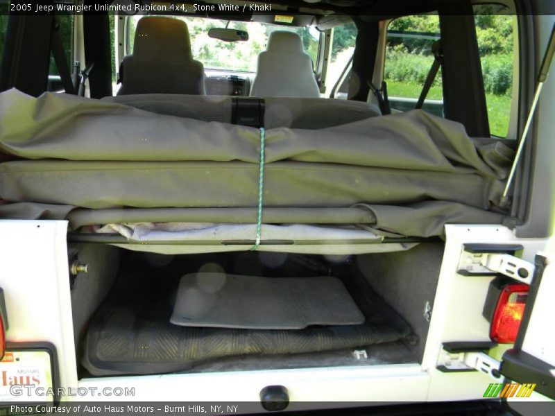 Stone White / Khaki 2005 Jeep Wrangler Unlimited Rubicon 4x4