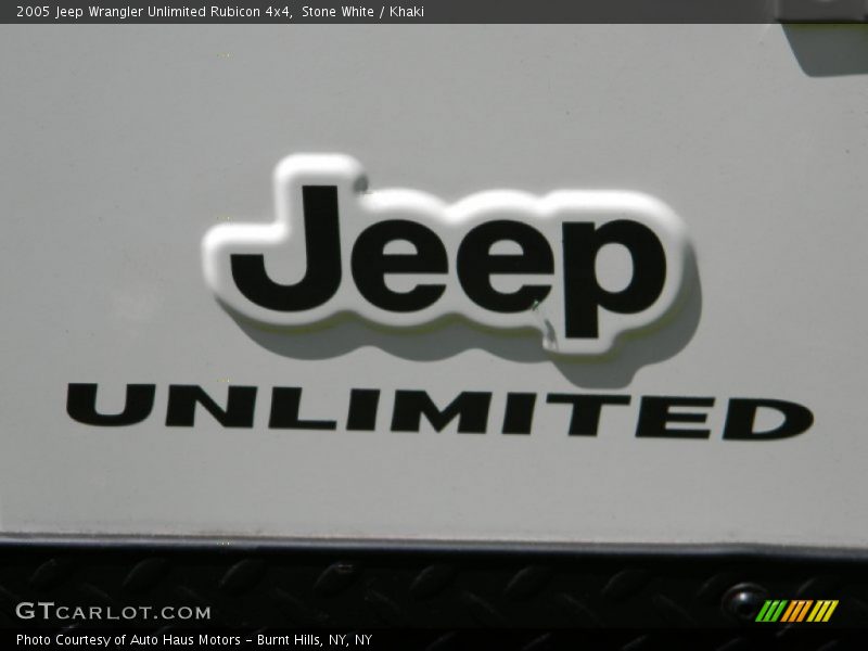 Stone White / Khaki 2005 Jeep Wrangler Unlimited Rubicon 4x4