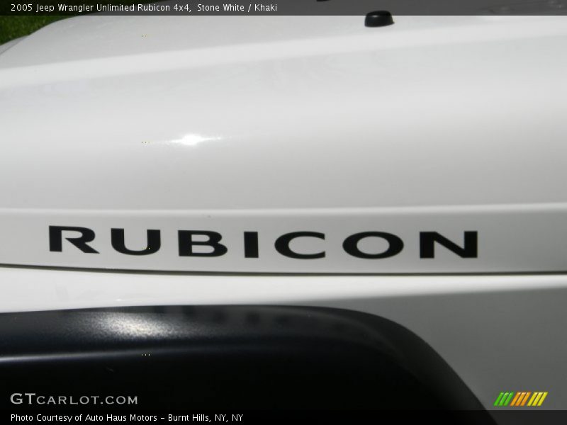 Stone White / Khaki 2005 Jeep Wrangler Unlimited Rubicon 4x4