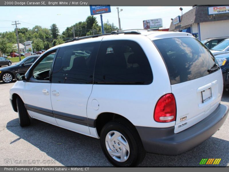 Bright White / Mist Grey 2000 Dodge Caravan SE