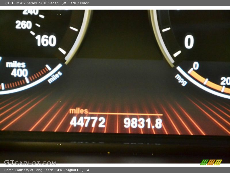 Jet Black / Black 2011 BMW 7 Series 740Li Sedan