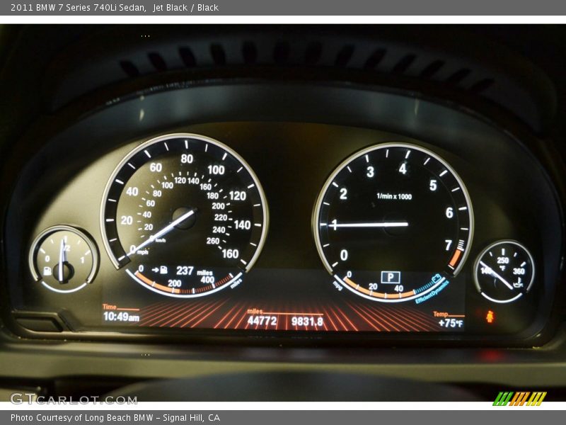Jet Black / Black 2011 BMW 7 Series 740Li Sedan