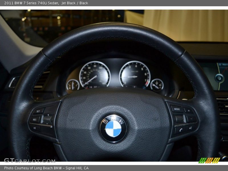 Jet Black / Black 2011 BMW 7 Series 740Li Sedan