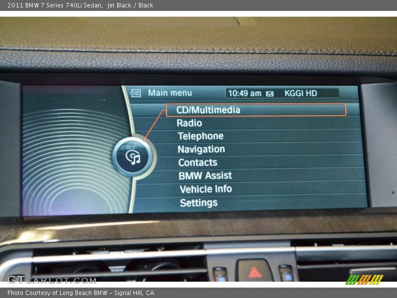 Jet Black / Black 2011 BMW 7 Series 740Li Sedan