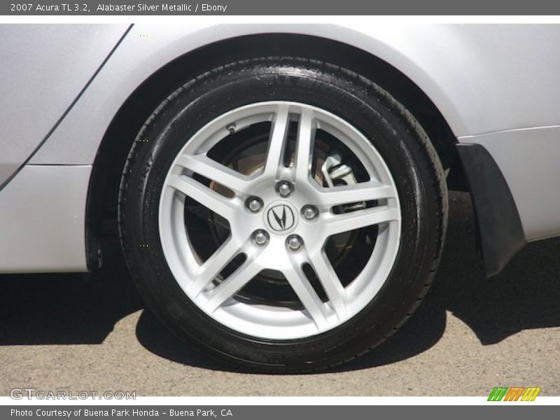 Alabaster Silver Metallic / Ebony 2007 Acura TL 3.2