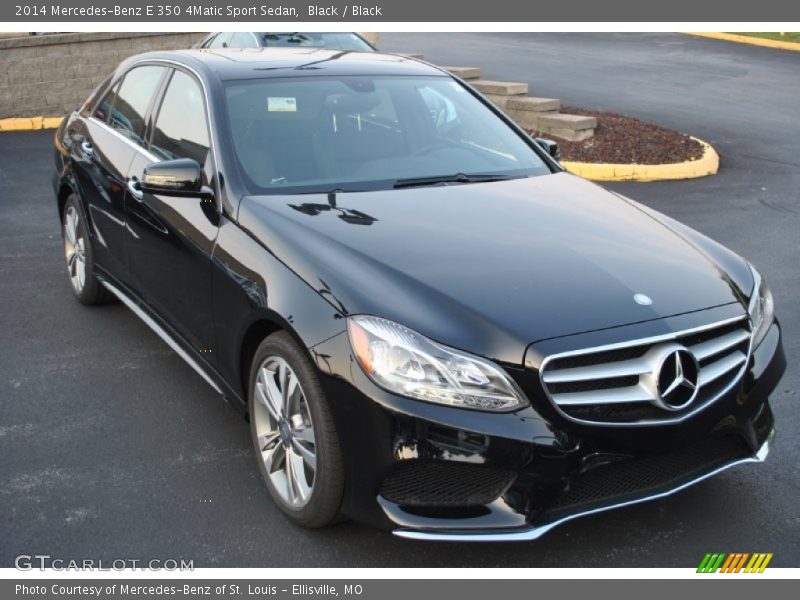 Black / Black 2014 Mercedes-Benz E 350 4Matic Sport Sedan