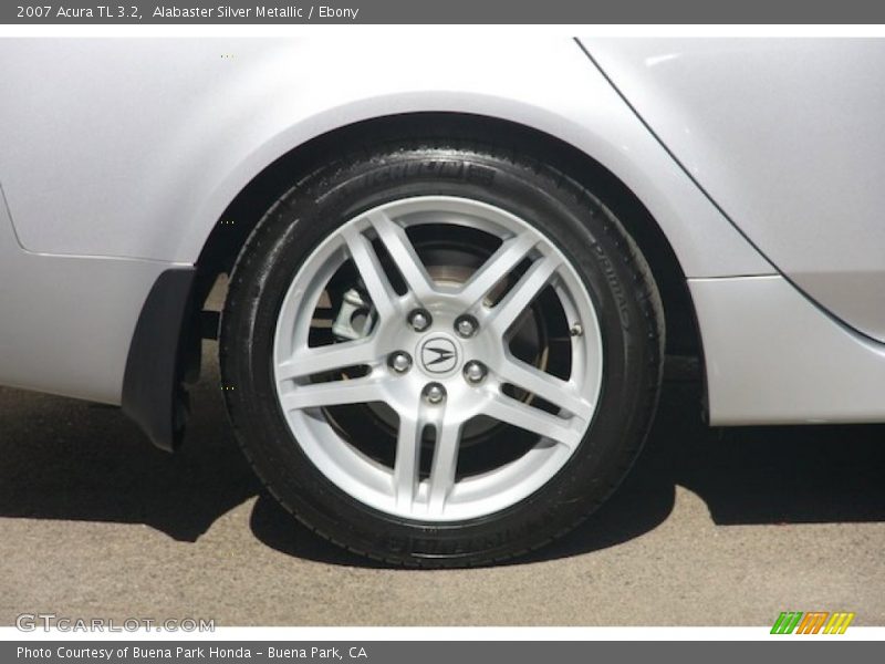 Alabaster Silver Metallic / Ebony 2007 Acura TL 3.2