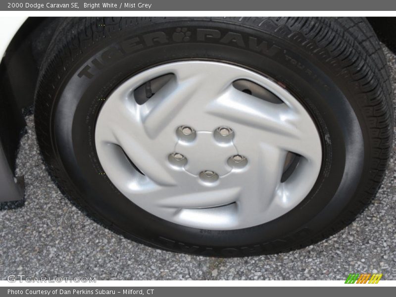 Bright White / Mist Grey 2000 Dodge Caravan SE