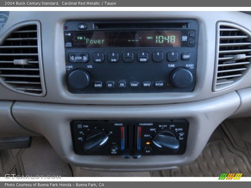 Cardinal Red Metallic / Taupe 2004 Buick Century Standard