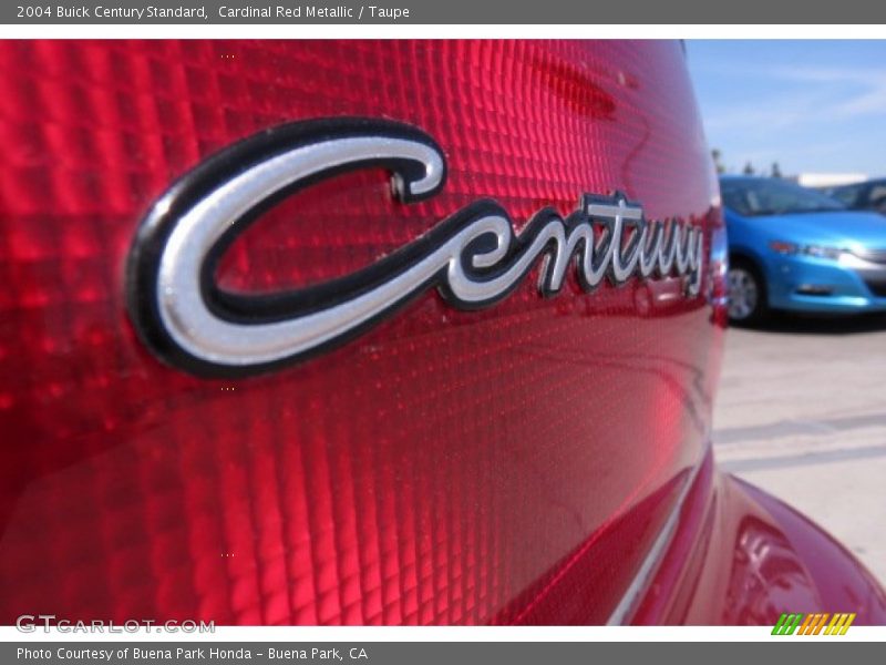 Cardinal Red Metallic / Taupe 2004 Buick Century Standard