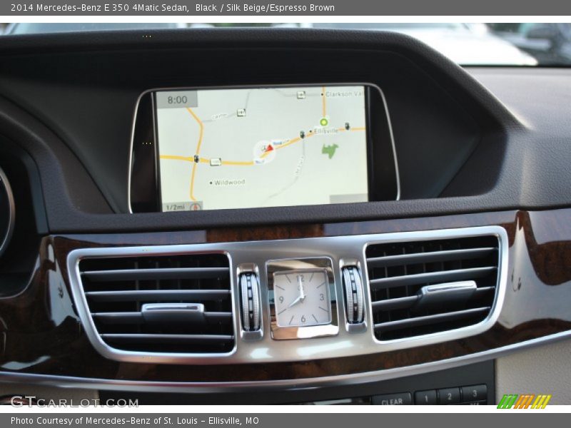 Black / Silk Beige/Espresso Brown 2014 Mercedes-Benz E 350 4Matic Sedan