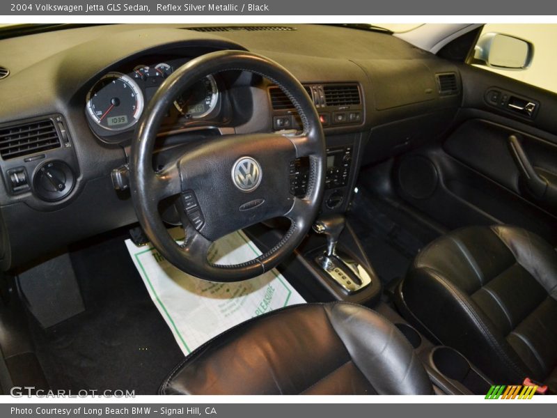 Reflex Silver Metallic / Black 2004 Volkswagen Jetta GLS Sedan