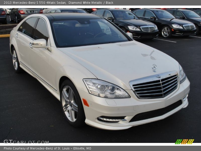 Diamond White Metallic / Black 2013 Mercedes-Benz S 550 4Matic Sedan
