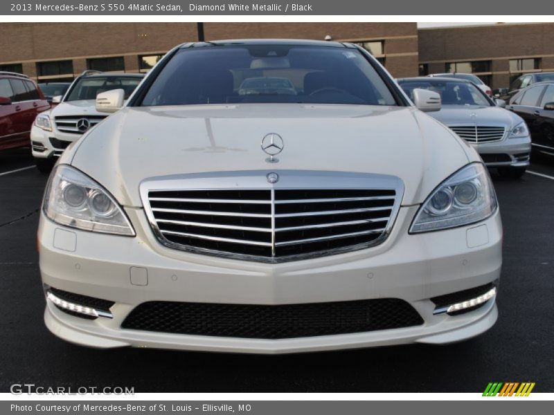 Diamond White Metallic / Black 2013 Mercedes-Benz S 550 4Matic Sedan