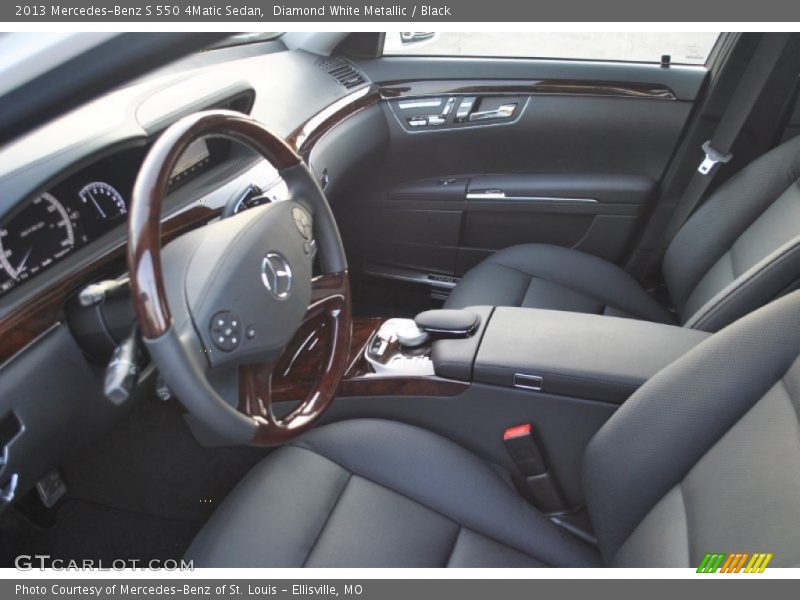 Diamond White Metallic / Black 2013 Mercedes-Benz S 550 4Matic Sedan
