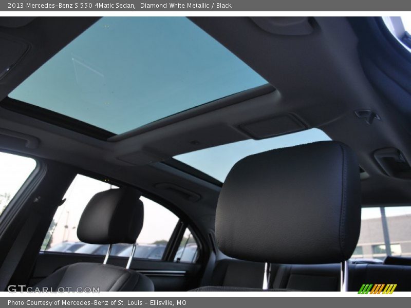 Diamond White Metallic / Black 2013 Mercedes-Benz S 550 4Matic Sedan