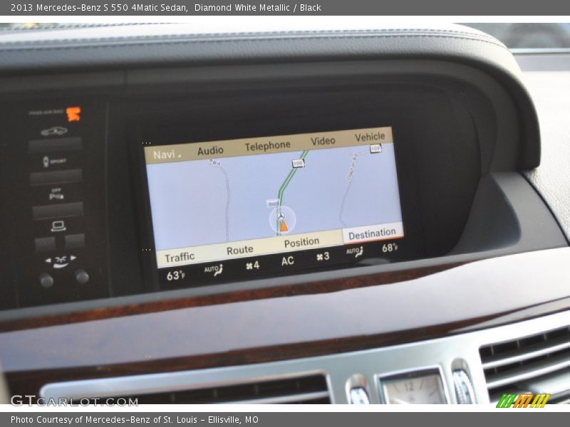Diamond White Metallic / Black 2013 Mercedes-Benz S 550 4Matic Sedan