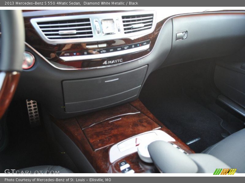 Diamond White Metallic / Black 2013 Mercedes-Benz S 550 4Matic Sedan