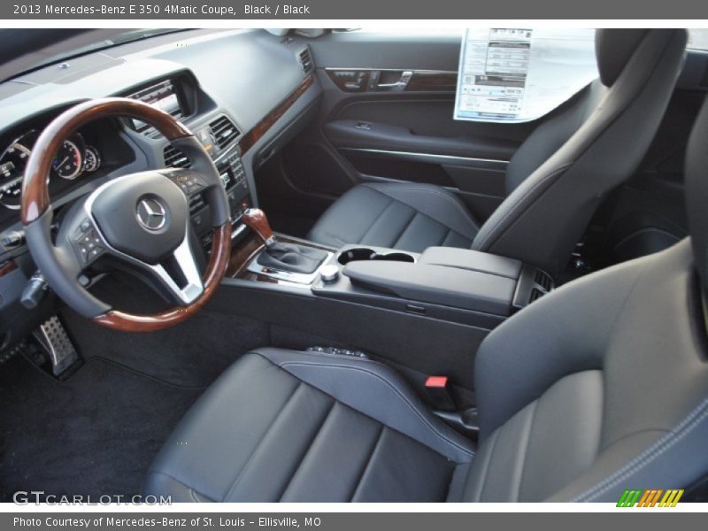  2013 E 350 4Matic Coupe Black Interior