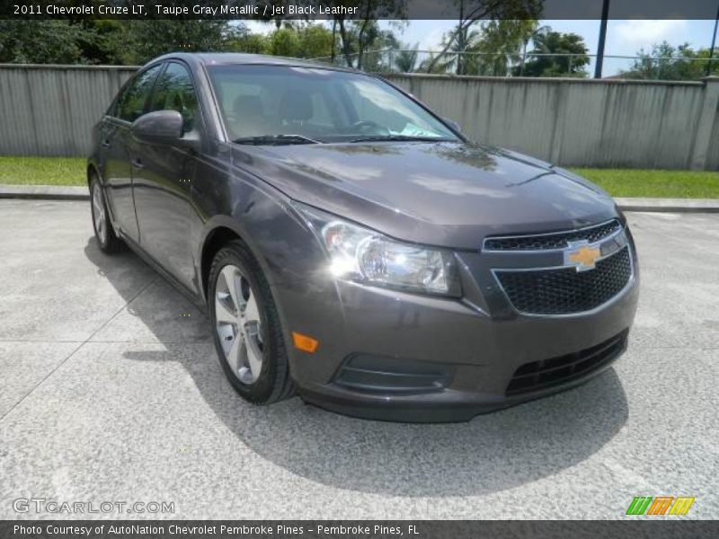 Taupe Gray Metallic / Jet Black Leather 2011 Chevrolet Cruze LT