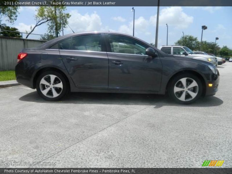 Taupe Gray Metallic / Jet Black Leather 2011 Chevrolet Cruze LT
