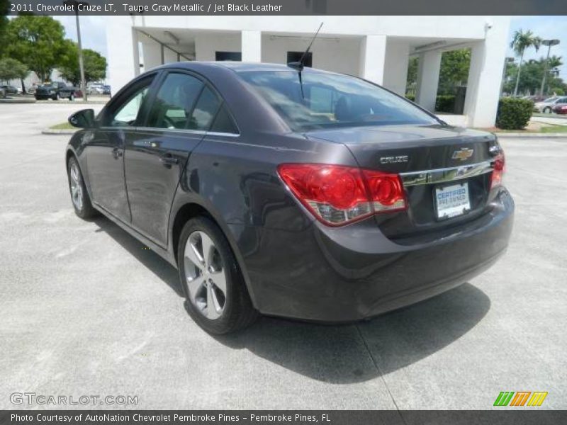Taupe Gray Metallic / Jet Black Leather 2011 Chevrolet Cruze LT