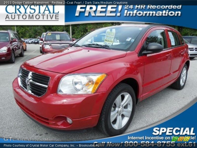 Redline 2-Coat Pearl / Dark Slate/Medium Graystone 2011 Dodge Caliber Mainstreet