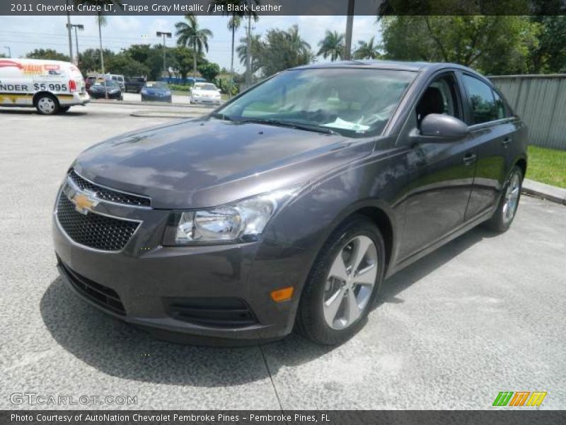 Taupe Gray Metallic / Jet Black Leather 2011 Chevrolet Cruze LT