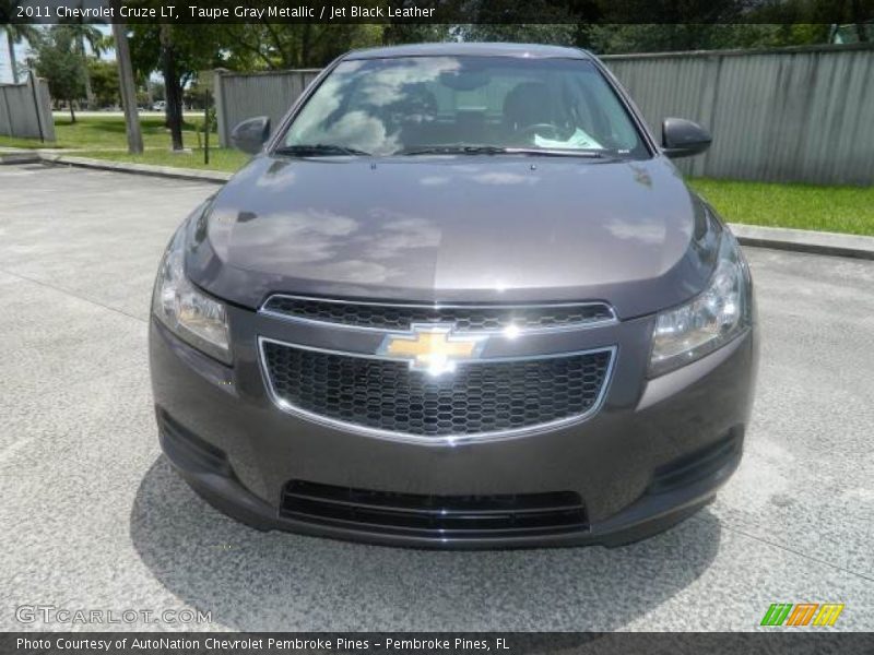 Taupe Gray Metallic / Jet Black Leather 2011 Chevrolet Cruze LT