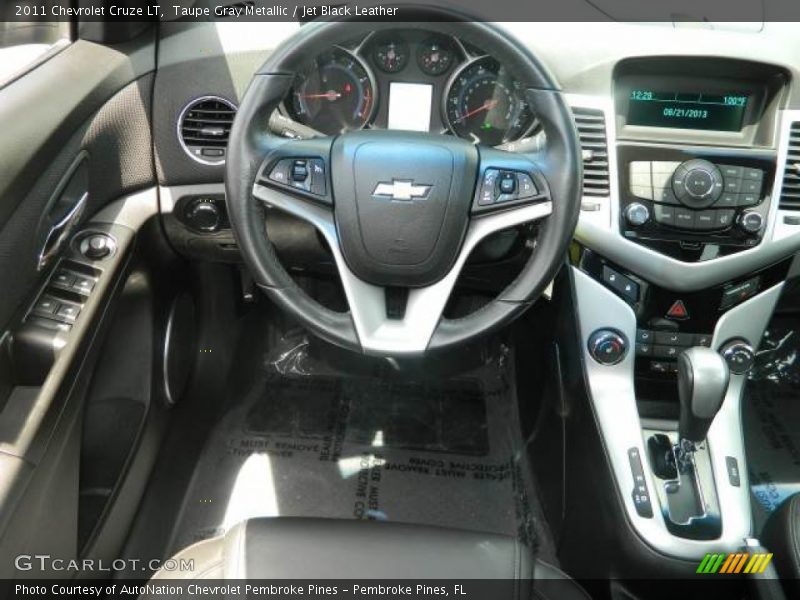 Taupe Gray Metallic / Jet Black Leather 2011 Chevrolet Cruze LT