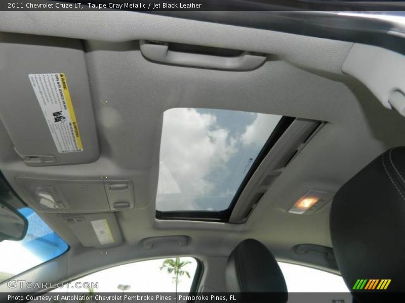 Taupe Gray Metallic / Jet Black Leather 2011 Chevrolet Cruze LT