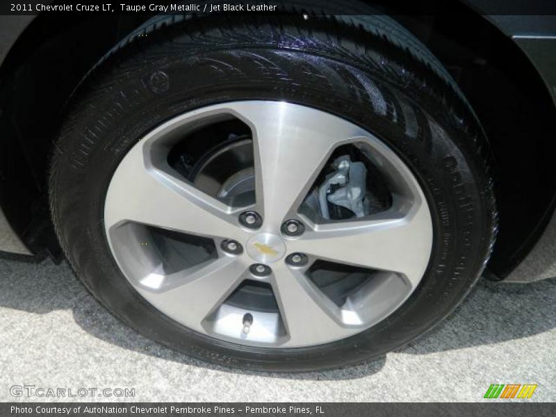 Taupe Gray Metallic / Jet Black Leather 2011 Chevrolet Cruze LT