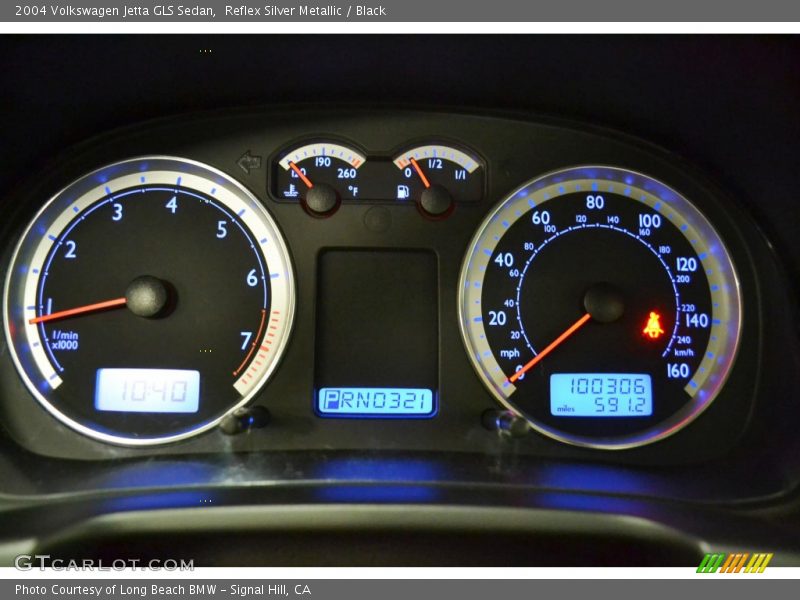 Reflex Silver Metallic / Black 2004 Volkswagen Jetta GLS Sedan