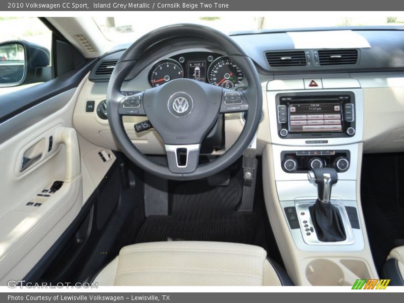 Island Grey Metallic / Cornsilk Beige Two Tone 2010 Volkswagen CC Sport