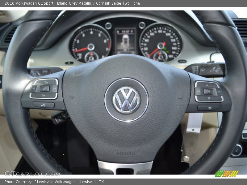 Island Grey Metallic / Cornsilk Beige Two Tone 2010 Volkswagen CC Sport