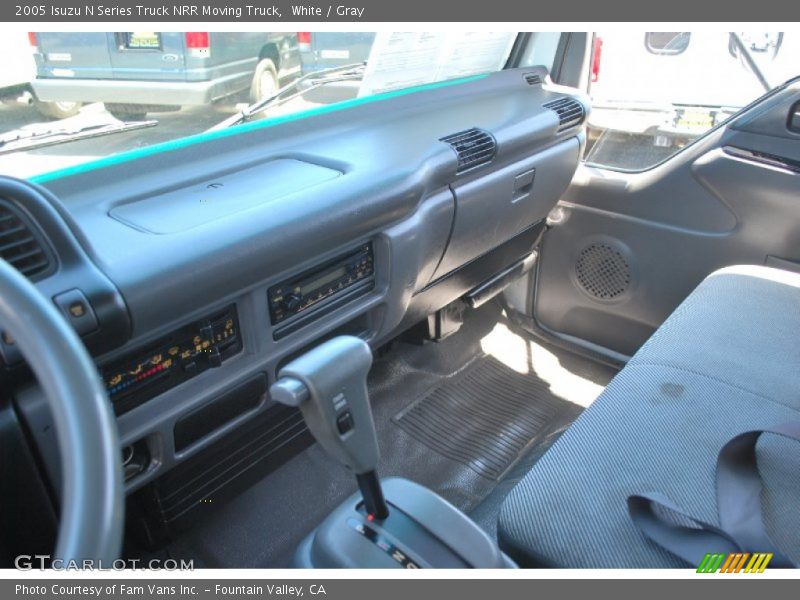 White / Gray 2005 Isuzu N Series Truck NRR Moving Truck