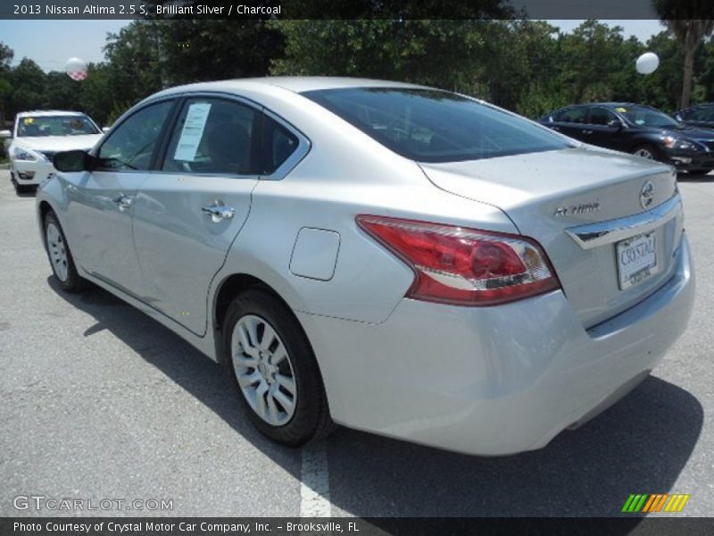 Brilliant Silver / Charcoal 2013 Nissan Altima 2.5 S