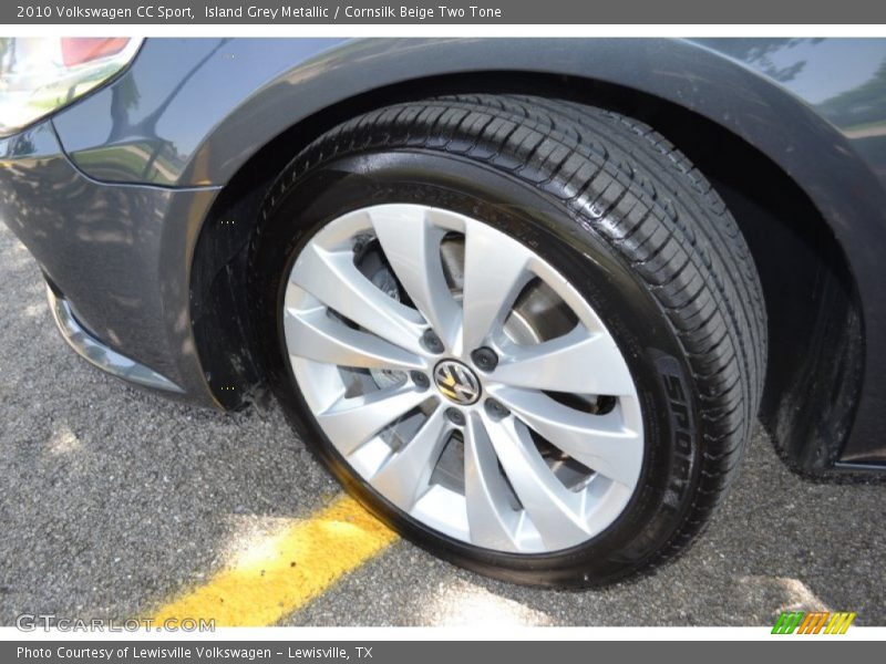 Island Grey Metallic / Cornsilk Beige Two Tone 2010 Volkswagen CC Sport