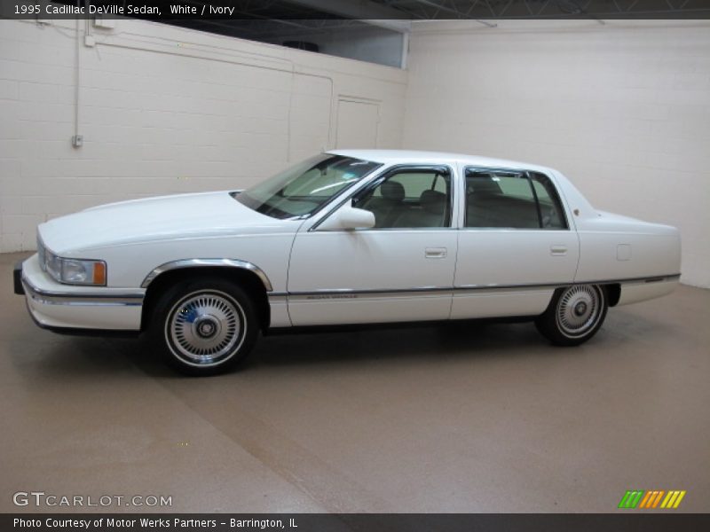 White / Ivory 1995 Cadillac DeVille Sedan