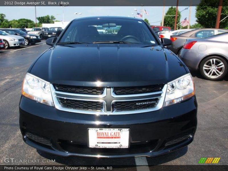 Black / Black 2012 Dodge Avenger SE