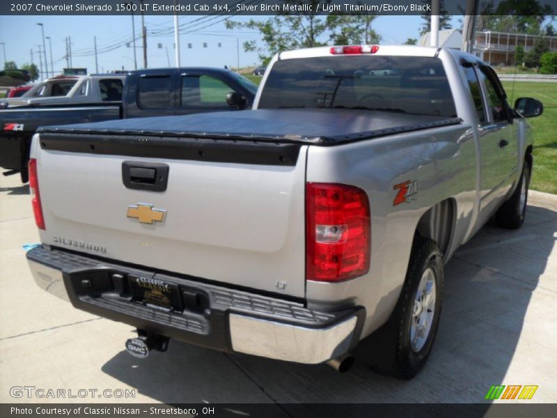Silver Birch Metallic / Light Titanium/Ebony Black 2007 Chevrolet Silverado 1500 LT Extended Cab 4x4