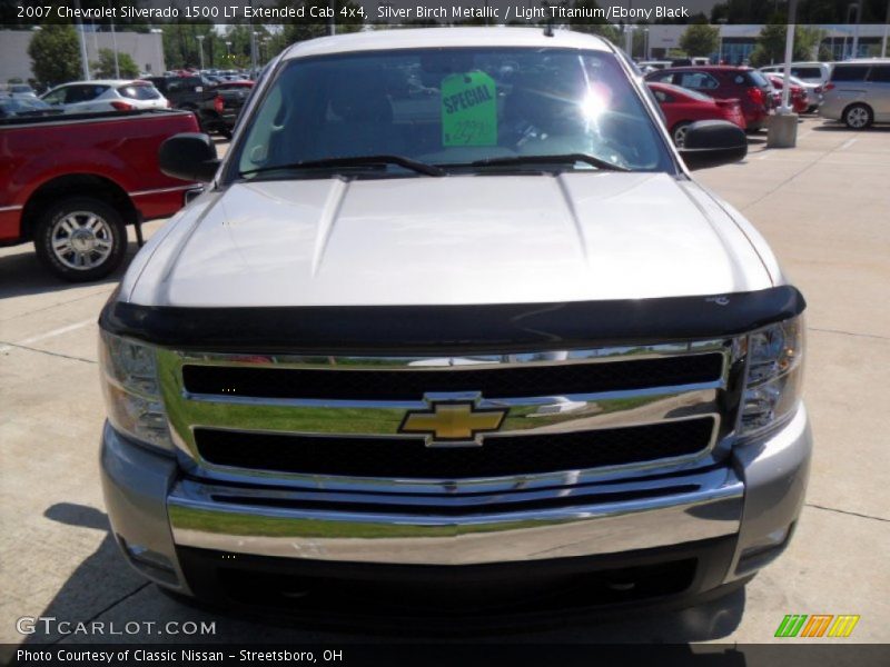 Silver Birch Metallic / Light Titanium/Ebony Black 2007 Chevrolet Silverado 1500 LT Extended Cab 4x4