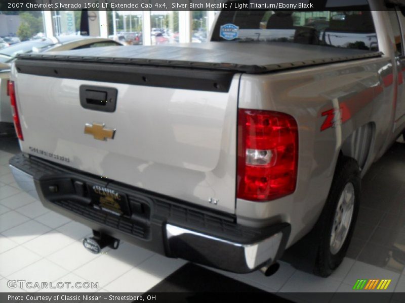 Silver Birch Metallic / Light Titanium/Ebony Black 2007 Chevrolet Silverado 1500 LT Extended Cab 4x4