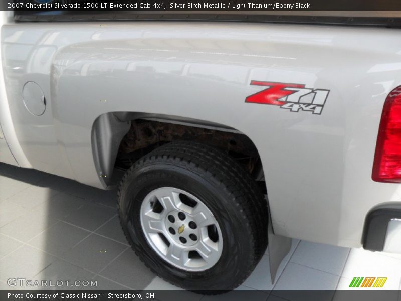 Silver Birch Metallic / Light Titanium/Ebony Black 2007 Chevrolet Silverado 1500 LT Extended Cab 4x4