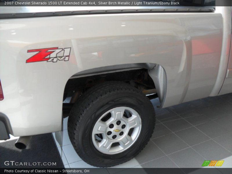 Silver Birch Metallic / Light Titanium/Ebony Black 2007 Chevrolet Silverado 1500 LT Extended Cab 4x4