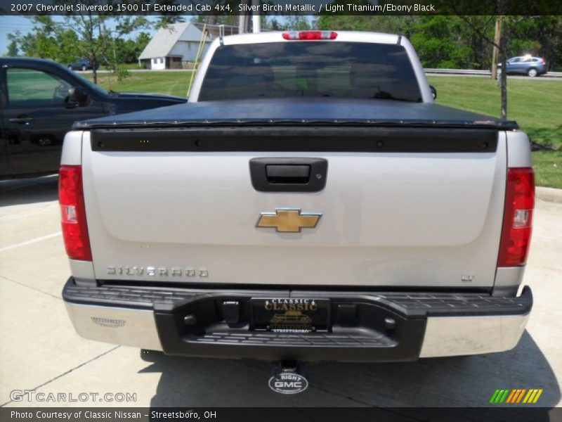 Silver Birch Metallic / Light Titanium/Ebony Black 2007 Chevrolet Silverado 1500 LT Extended Cab 4x4