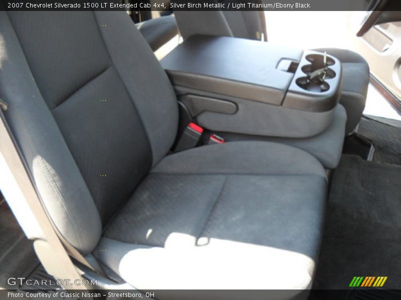 Silver Birch Metallic / Light Titanium/Ebony Black 2007 Chevrolet Silverado 1500 LT Extended Cab 4x4