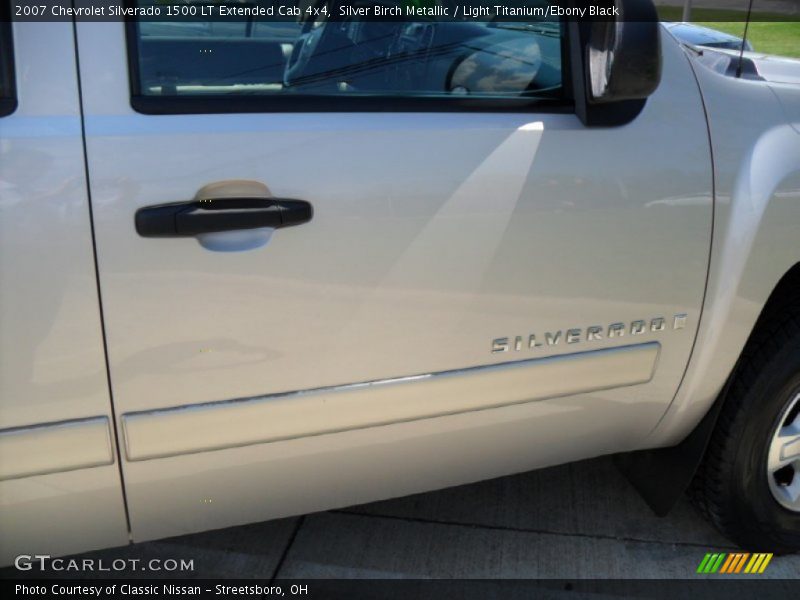 Silver Birch Metallic / Light Titanium/Ebony Black 2007 Chevrolet Silverado 1500 LT Extended Cab 4x4