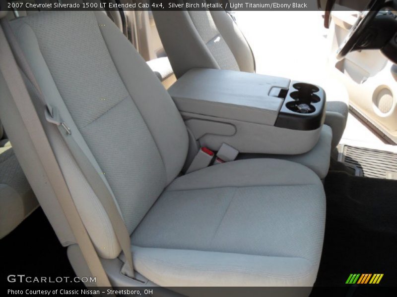 Silver Birch Metallic / Light Titanium/Ebony Black 2007 Chevrolet Silverado 1500 LT Extended Cab 4x4