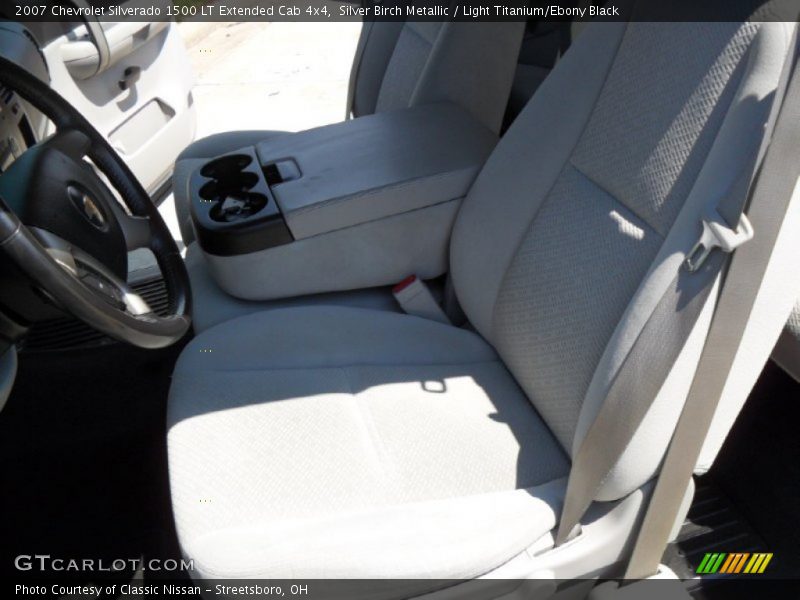 Silver Birch Metallic / Light Titanium/Ebony Black 2007 Chevrolet Silverado 1500 LT Extended Cab 4x4